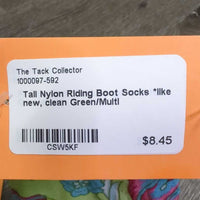 Tall Nylon Riding Boot Socks *like new, clean
