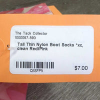 Tall Thin Nylon Boot Socks *xc, clean
