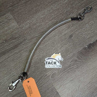 PVC Covered Tail Strap, x2 snaps *vgc, clean, dingy/stained, mnr frays/threads
