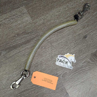 PVC Covered Tail Strap, x2 snaps *gc, clean, dingy/stained, repaired/replaced nylon core, knots
