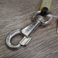 PVC Covered Tail Strap, x2 snaps *gc, clean, dingy/stained, repaired/replaced nylon core, knots
