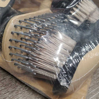 Grooming Set: 2 Brushes, Curry, Comb, Brush, Sweat Scraper, Hoof Pick, bag *new

