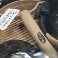 Grooming Set: 2 Brushes, Curry, Comb, Brush, Sweat Scraper, Hoof Pick, bag *new
