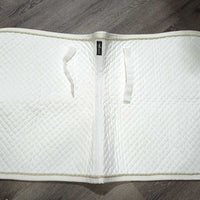 Quilt Swallowtail Dressage Pad, "CHT 2004", piping *vgc, clean, mnr threads stains, hair, rubs, unstitched, pills
