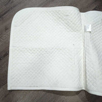 Quilt Swallowtail Dressage Pad, "CHT 2004", piping *vgc, clean, mnr threads stains, hair, rubs, unstitched, pills
