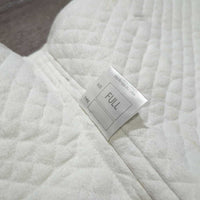 Quilt Swallowtail Dressage Pad, "CHT 2004", piping *vgc, clean, mnr threads stains, hair, rubs, unstitched, pills
