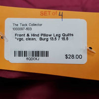 Front & Hind Pillow Leg Quilts *vgc, clean
