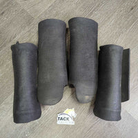 4 Closed Hard Foam "Porter Boot" Leg Guards, Mesh Bag *gc/vgc, clean & dirty, trimmed edges
