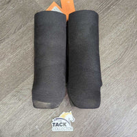 4 Closed Hard Foam "Porter Boot" Leg Guards, Mesh Bag *gc/vgc, clean & dirty, rubs, scrapes, rip, trimmed edges, 1-deep dent
