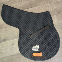 Quilt Fitted Jumper Saddle Pad, tabs *gc, clean, rubs, hairy, faded, pills
