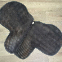 Quilt Fitted Jumper Saddle Pad, tabs *gc, clean, rubs, hairy, faded, pills
