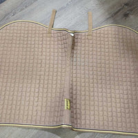 Quilt Jumper Pad *gc, clean, pilly, faded, mnr rubs, stains, unstitched, threads
