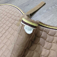 Quilt Jumper Pad *gc, clean, pilly, faded, mnr rubs, stains, unstitched, threads
