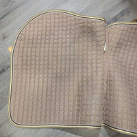 Quilt Jumper Pad *gc, clean, pilly, faded, mnr rubs, stains, unstitched, threads
