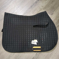 Thick Quilt Jumper Saddle Pad, tabs *vgc, clean, rubs, faded, stains? hairy, clumpy, older
