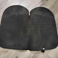 Thick Quilt Jumper Saddle Pad, tabs *vgc, clean, rubs, faded, stains? hairy, clumpy, older
