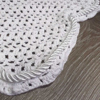Crochet Fly Veil Ear Bonnet, piping, string *gc, clean, v.twisted & curled, mnr stains
