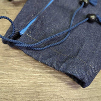 2 Denim Ice Leg Boots, Zippers, Drawstring Bottoms, Over Wither Straps *like new
