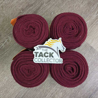 4 Fleece Polo Wraps, bag *gc, clean, clumpy, stretched & pilly edges, mnr hair
