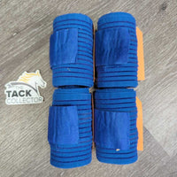 4 Stretchy Exercise Leg Wraps *gc, rubs, pills, snags, threads, hair, dirt, older
