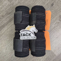 4 Stretchy Exercise Leg Wraps *gc,faded, rubs, pills, snags, threads, hair, dirt, older
