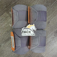4 Fleece Polo Wraps *vgc, clean, mnr stretched edges, curled velcro, pilly, mnr hair
