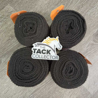 4 Fleece Polo Wraps *gc/fair, clumpy, older, stretched, faded, mnr hair

