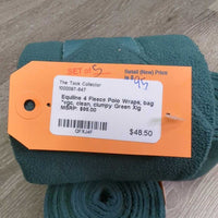 4 Fleece Polo Wraps, bag *vgc, clean, clumpy
