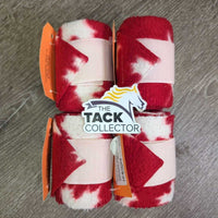 4 Fleece Polo Wraps *gc/fair, clean, clumpy, snags, v.pilly edges
