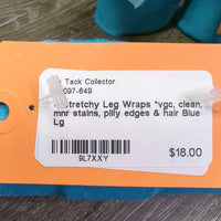 4 Stretchy Leg Wraps *vgc, clean, mnr stains, pilly edges & hair
