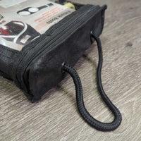 Bi-Polar Magnet Fetlock - Hind Boots, velcro, bag *gc, clean, hairy, stains, rubs, frays, unstitched velcro, older
