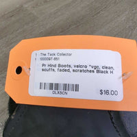 Pr Hind Boots, velcro *vgc, clean, scuffs, faded, scratches
