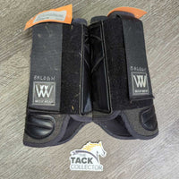 Closed Boots, velcro *gc, clean, faded, scrapes, stains, marker, pilly & rubbed edges
