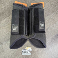 Closed Hind Boots, velcro *gc, faded, scrapes, rubs, pilly & rubbed edges
