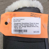 Front & Hind Fleece Lined Closed Boots *xc, clean, mnr snags
