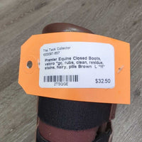 Closed Boots, velcro *gc, rubs, clean, residue, stains, hairy, pills
