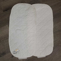 Pr Quilt Cotton Wraps *gc/fair, clean, threads, frays, undone stitching, pilly, mnr hair, dirt
