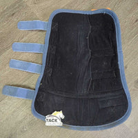 Front & Hind Shipping Boots *gc, mnr hair, holey edges & frays, clean & dirty, stains
