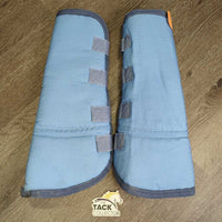 Front & Hind Shipping Boots *gc, mnr hair, holey edges & frays, clean & dirty, stains
