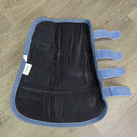 Front & Hind Shipping Boots *gc, mnr hair, holey edges & frays, clean & dirty, stains
