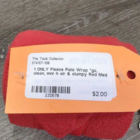 1 ONLY Fleece Polo Wrap *gc, clean, mnr h air & clumpy
