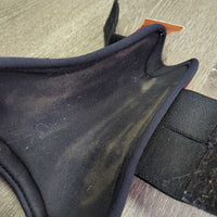 Open Front Boots, velcro *gc/vgc, clean, scrapes, mnr hair, 1 squished
