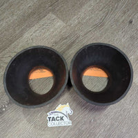 Soft Rubber Ribbed Bell Boots, Hi Neck, Pull On *gc, dirty, residue, faded, knicks
