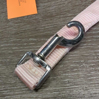 Padded Nylon Halter, adj, snap, Matching Lead Rope *gc & xc, clean, rubs, faded, BROKEN snap, unstitched, stains, frays
