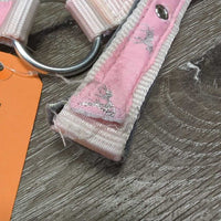 Padded Nylon Halter, adj, snap, Matching Lead Rope *gc & xc, clean, rubs, faded, BROKEN snap, unstitched, stains, frays
