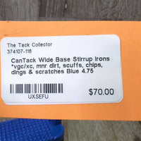 Wide Base Stirrup Irons *vgc/xc, mnr dirt, scuffs, chips, dings & scratches
