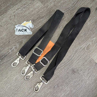 2 Elastic Leg Straps *gc, mnr dirt & stretches, scraped snaps
