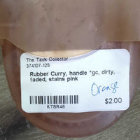 Rubber Curry, handle *gc, dirty, faded, stains
