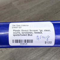 Plastic Sweat Scraper *gc, clean, scuffs, scratches, residue, spots/faded
