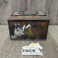 Resin Wood Box & Lid *vgc, mnr chips
